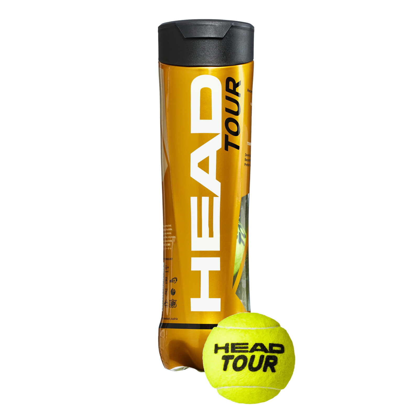 Head Tour Tennis Balls 4 Ball (Single Tube) Stringers' World The UK