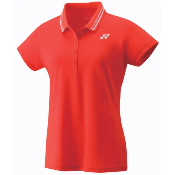 Yonex Womens Polo Shirt - Fire Red  - 20454