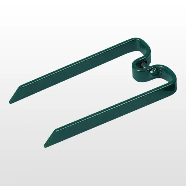 M-shaped ground peg designed for secure ground anchoring