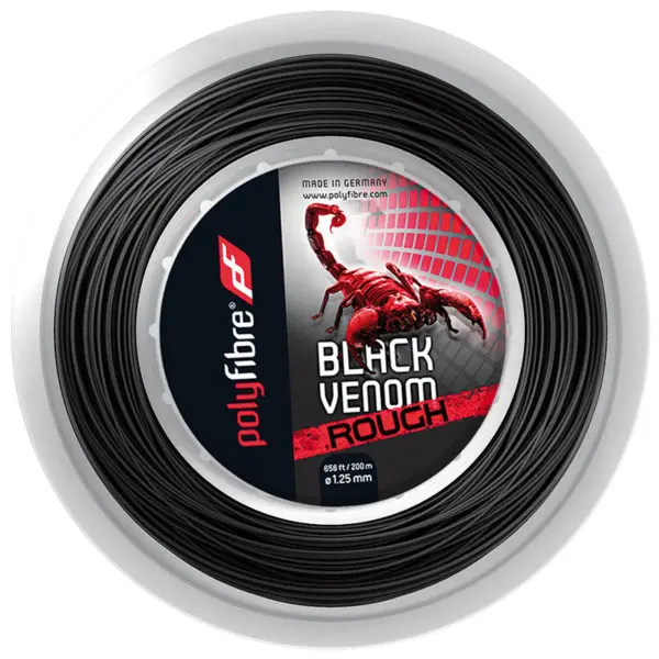 Polyfibre Black Venom Rough (1.25mm) 200m reel