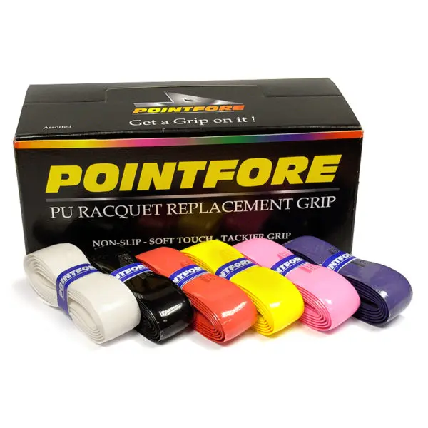 Pointfore PU Racket Replacement Grip (Assorted) 24 box