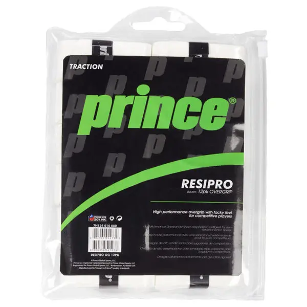 Prince ResiPro Overgrip (White) 12 Pack