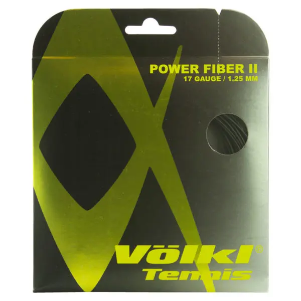 Volkl Power Fiber II Black Pocket - Tennis String.