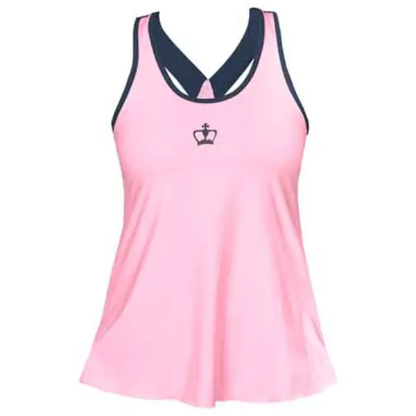 Black Crown Womens Tank Top (Pink)