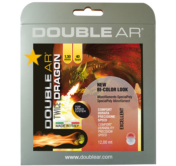 Double AR Twice Dragon Star 1.30mm (Red/Grey) 12m Packet