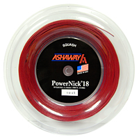 thumbnail image 2 of Ashaway Powernick 18 Squash Racket String - Red (110m Reel) 2 of 5
