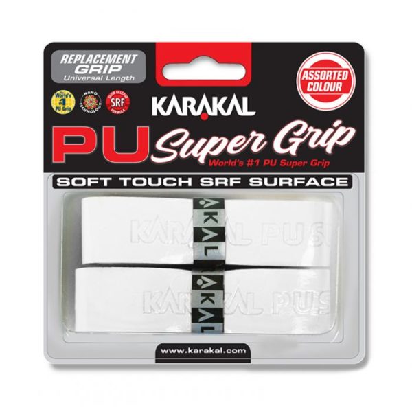 Karakal PU Super Grip (White) 2 pack