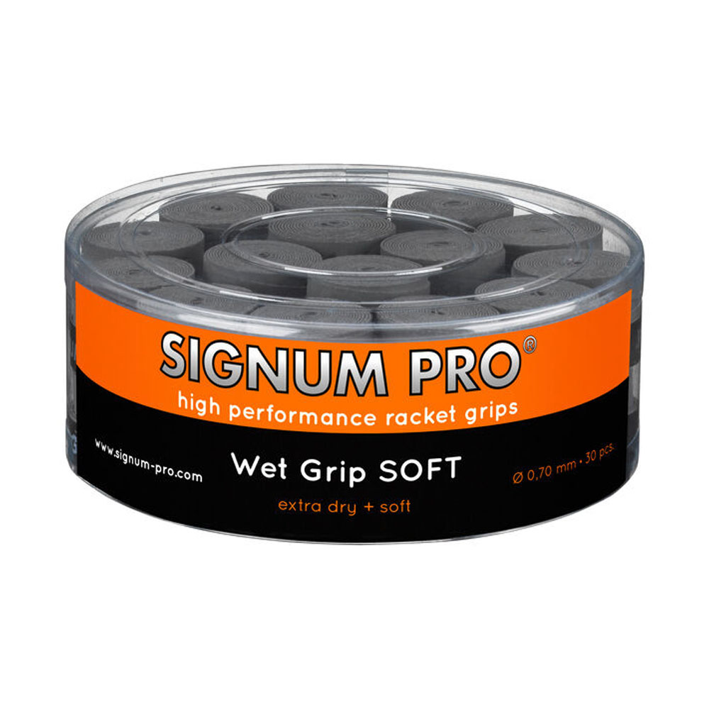 Signum Pro Ultra Tac Grip – Barattolo 30 Overgrip Gialli Ultra Appiccicosi E Morbidi