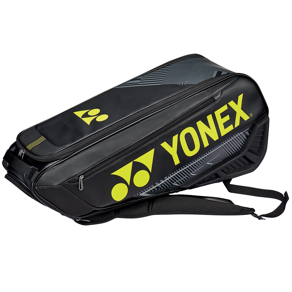 Yonex Expert Racket Bag (6Pcs) (Black/Yellow) (2024) Stringers' World