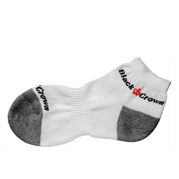 Black Crown Trainer Socks (White/Grey) 35-40 EU