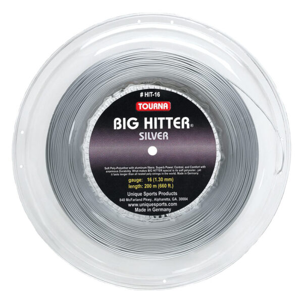Tourna Big Hitter 200m reel - Gauge: 1.25mm | Colour: Silver