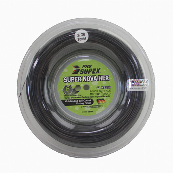 Pro Supex Super Nova Hex (Black) 200m Reel - Gauge: 1.28mm