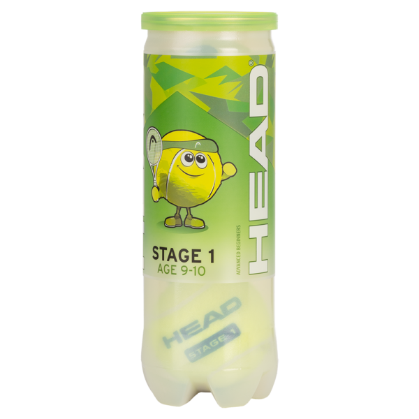 Head Stage 1 Mini Tennis Green 3 Ball Tube
