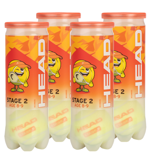 Head Stage 2 Mini Tennis Orange 3 Ball Tube (Dozen)