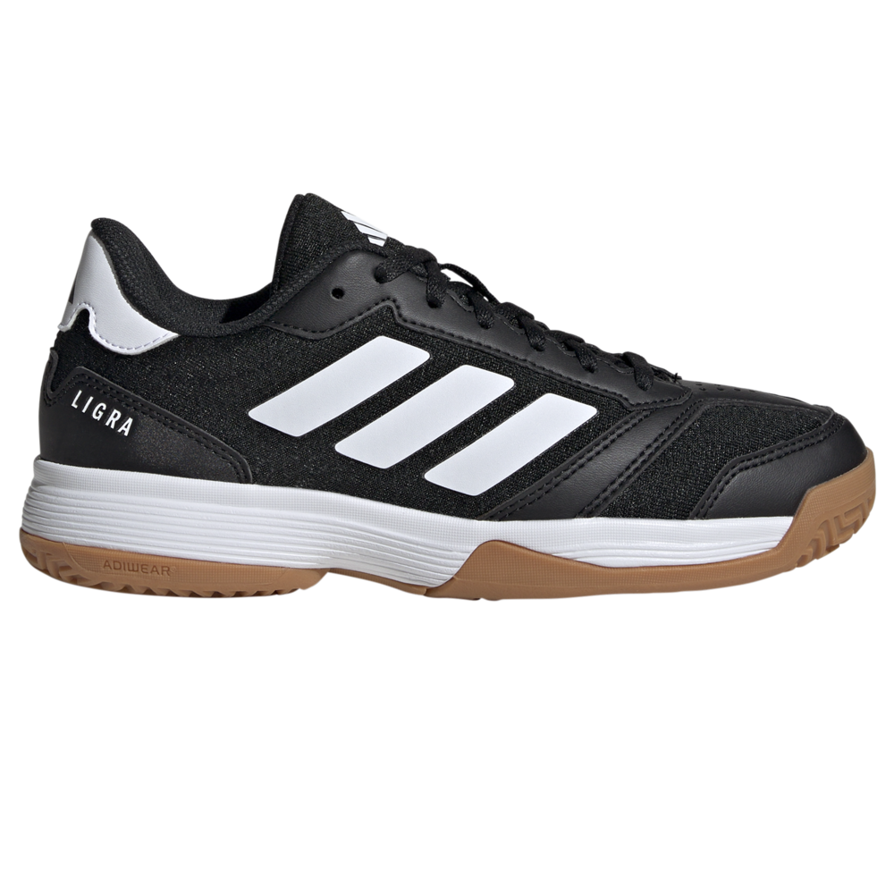 Adidas Junior Ligra 8 Indoor Court Shoes 2025 (Black) | Stringers' World