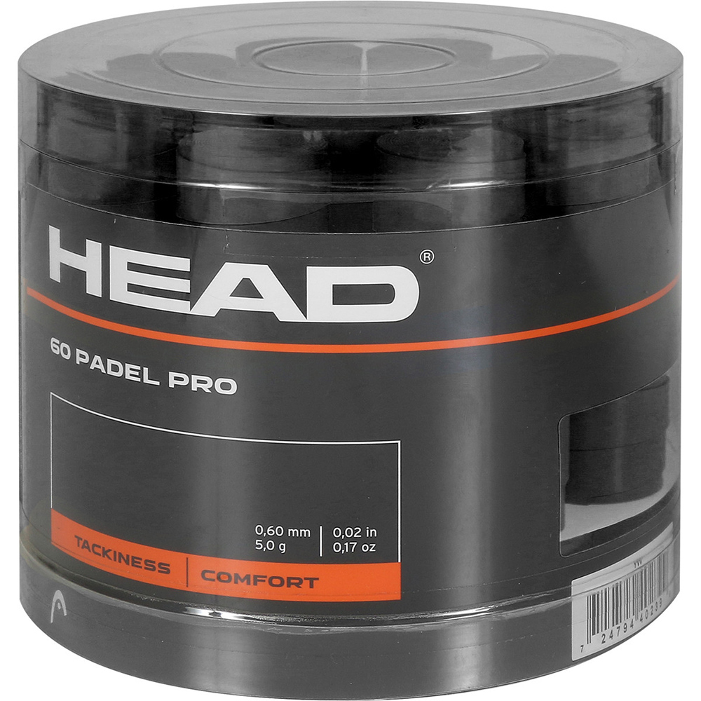 HEAD Padel Pro Bandes De Poignée - 60 Pièces Absorbant Transpiration