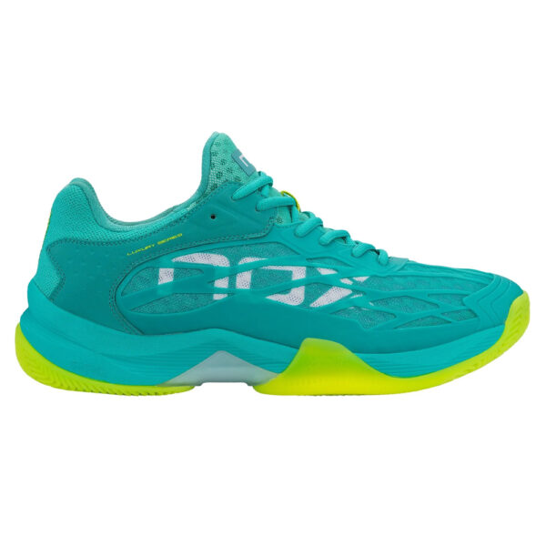 NOX Unisex AT10 Luxury Padel Shoes (Turquoise/Lime) - Size 4 UK