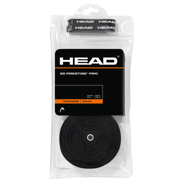 Head Prestige Pro Overgrip (Black) 30 Pack
