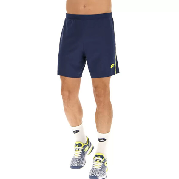 Lotto Mens Superrapida Shorts (Dark Denim/Acid Yellow) - X-Large