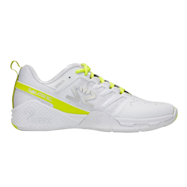 Salming Womens Kobra 3 Indoor Shoes (White/Lime Punch) - Size: 7.5 UK