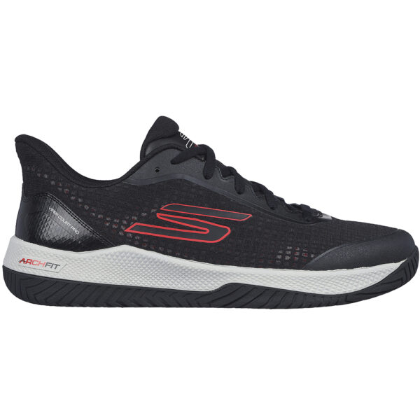 Skechers Mens Viper Court Pro Pickleball Shoe (Black/Red) - Size 10.5 UK
