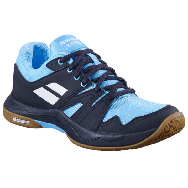 Babolat Junior Shadow Team 2 Indoor Shoes (Black/Blue) 2025
