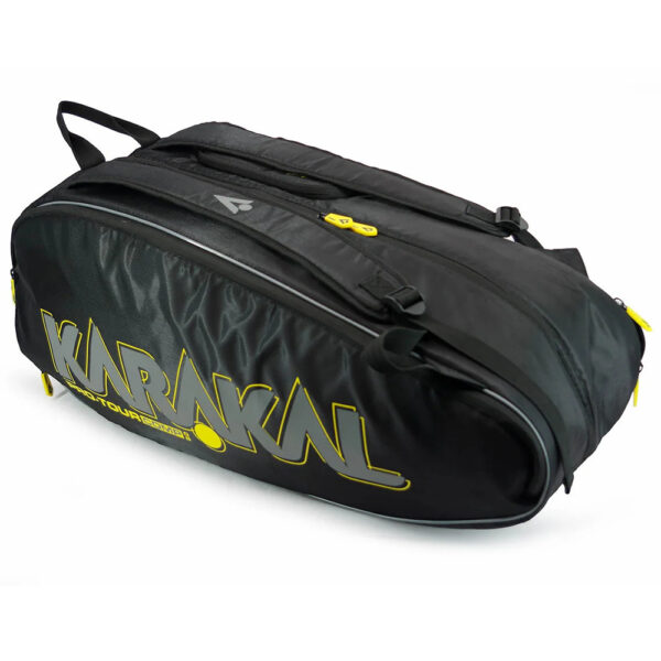 Karakal Pro Tour 2.0 Comp Racket Bag (Black/Yellow)