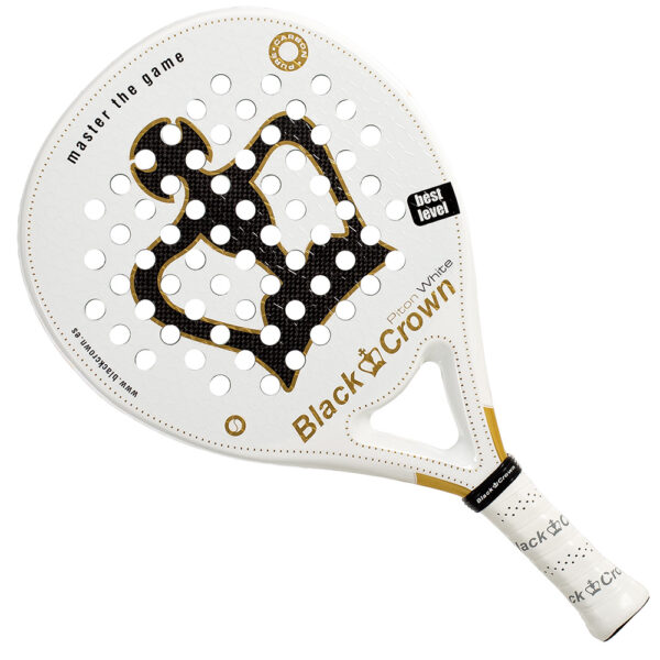 Black Crown Piton White Padel Racket