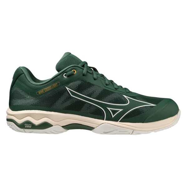 Mizuno Mens Wave Exceed Light All Court Shoe (Pineneedle/White/Papyrus) - Size 9.5 UK