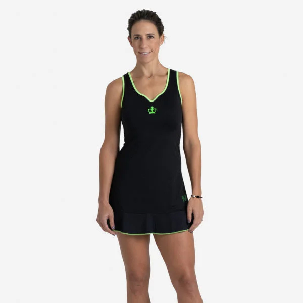 Black Crown Womens MM Dress (Black/Green) - Size: Medium