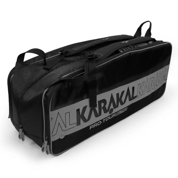 Karakal Pro Tour Elite 2.2 Racket Bag (Black/Grey) (2025)