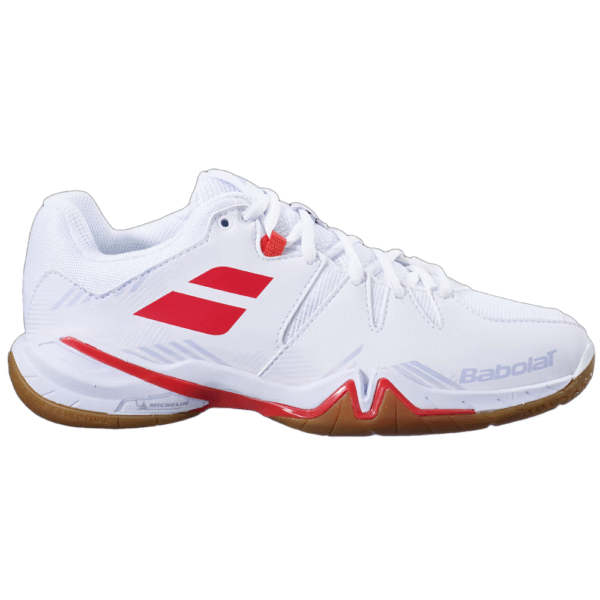 Babolat Womens Shadow Spirit Indoor Court Shoe (White/Lavender) - Size 7.5 UK