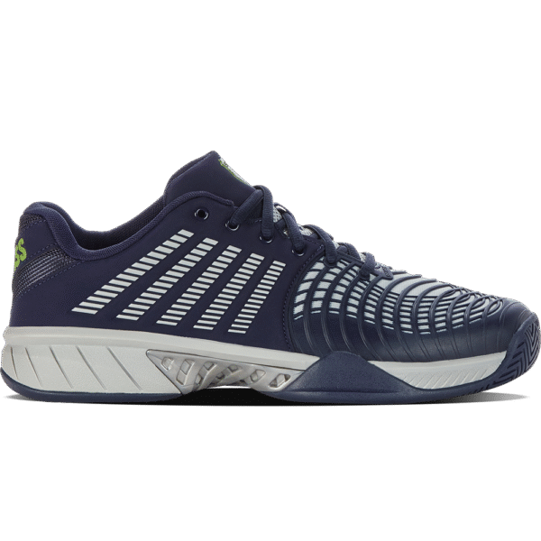 K-Swiss Mens Express Light 3 All Court Shoe (Peacoat/Grey Violet/Lime Green) - Size 7 UK