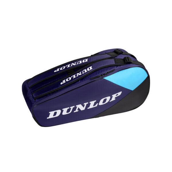 Dunlop FX Club 6 Racket Bag (2025) (Violet/Black/Cyan)