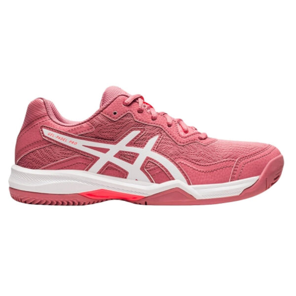 Asics Womens Gel Padel Pro 4 Shoes (Smokey Rose/White) - Size: 3 UK