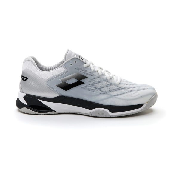 Lotto Mens Mirage 100 SPD Tennis Shoes (White/Black/Silver) - Size: 6 UK