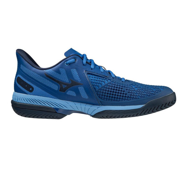 Mizuno Unisex Wave Exceed Tour 5 All Court Shoes (True Blue/White/Dress Blue) - Size 10.5 UK