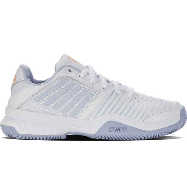 K-Swiss Womens Court Express HB All Court Shoe (White/Heather/Peach Fuzz) - Size 4 UK