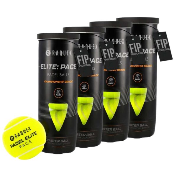 Raquex Elite Pace Padel Ball (3 Ball Dozen)