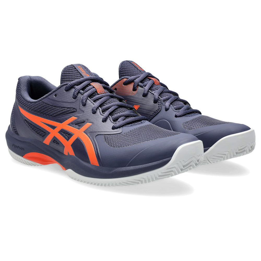 Asics Mens Game FF Clay/Omni Court Shoe (Indigo Fog/Nova Orange) 2025 - Size: 8.5 UK