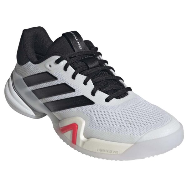 Adidas Mens Barricade 14 WIDE All Court Shoe (White/Black/Lucid Red) 2026